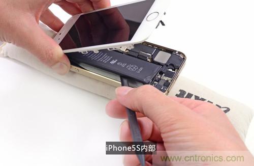 土豪金iPhone 5S拆解：內(nèi)部結(jié)構(gòu)升級，維修難度增加