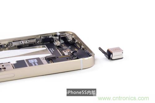 土豪金iPhone 5S拆解：內(nèi)部結(jié)構(gòu)升級，維修難度增加