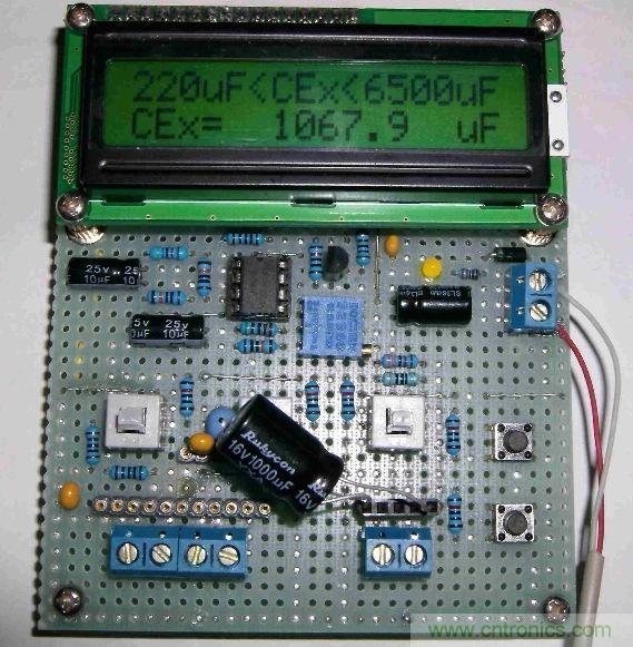 DIY集電容、電感和頻率為一體的測量儀器