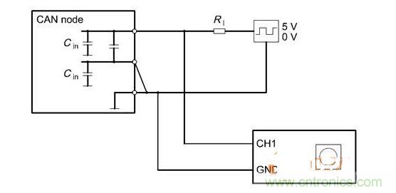  Cdiff測試原理（CANnode輸出線從上往下為CANH、CANL、GND）