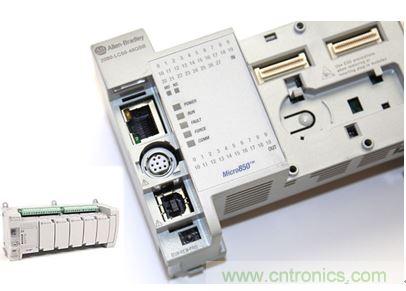圖1：Allen-Bradley Micro850可編程邏輯控制器(PLC)的價(jià)格約為500美元，是高度堅(jiān)固、可配置、隔離性和易用性方面的標(biāo)桿，盡管有PC/嵌入式計(jì)算設(shè)備的競爭，仍在工廠自動化領(lǐng)域中保持著強(qiáng)勢地位。