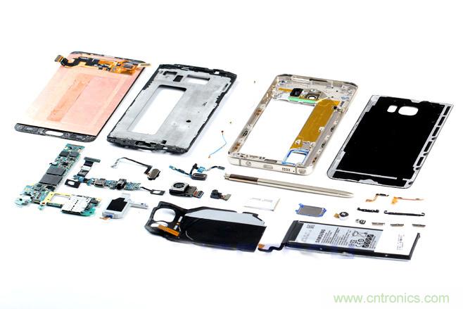 Galaxy Note5拆解，與S系列差距日漸模糊