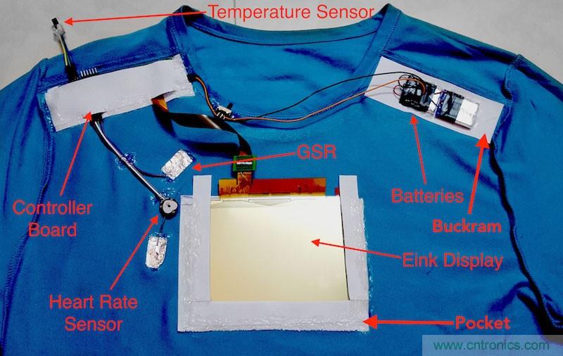 如何DIY一款能監(jiān)控個(gè)人情緒的電子T恤？