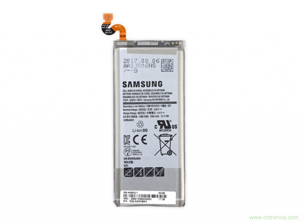 三星Note 8拆解，模塊化+分離式設(shè)計成趨勢？