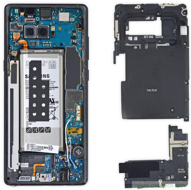 三星Note 8拆解，模塊化+分離式設(shè)計成趨勢？