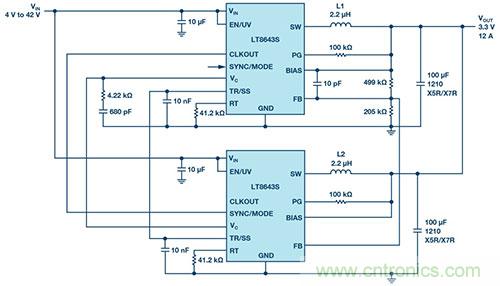 42 V、6 A（峰值7 A）、超低EMI輻射、高效率降壓型穩(wěn)壓器