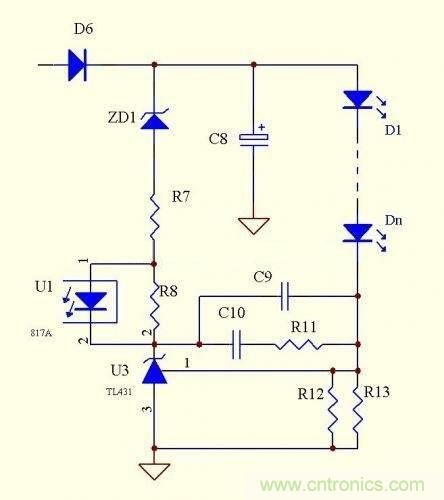 LED驅(qū)動(dòng)電源：3個(gè)電路巧妙利用TL431來恒流！