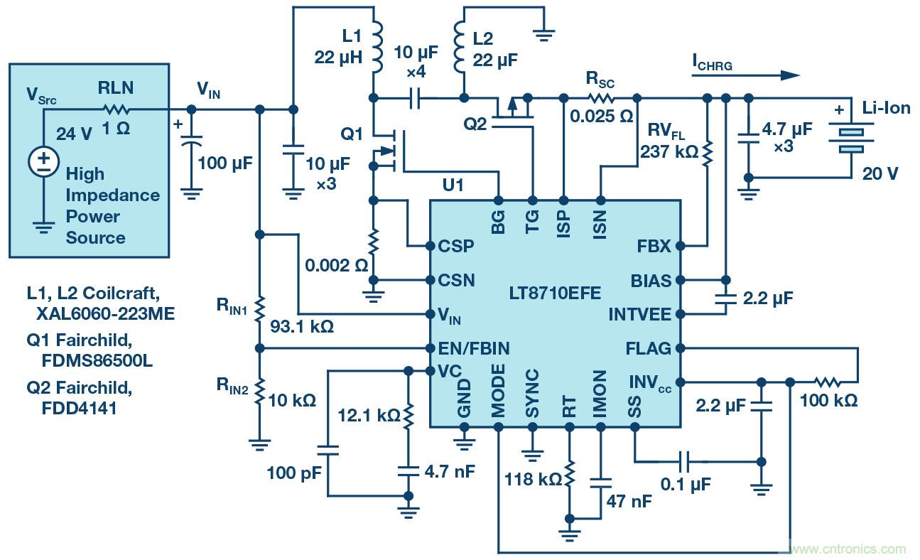 LT8710多功能 DC/DC控制器解決了高阻抗、超長(zhǎng)工業(yè)電源線(xiàn)的電壓降問(wèn)題