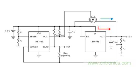 通過(guò)LDO、電壓監(jiān)控器和FET延長(zhǎng)電池壽命