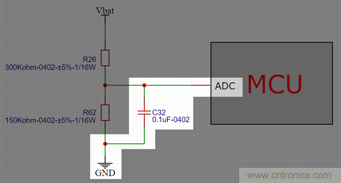 電池電壓偵測電路“踩坑”：分壓電阻的精度竟然是5%，不是1%