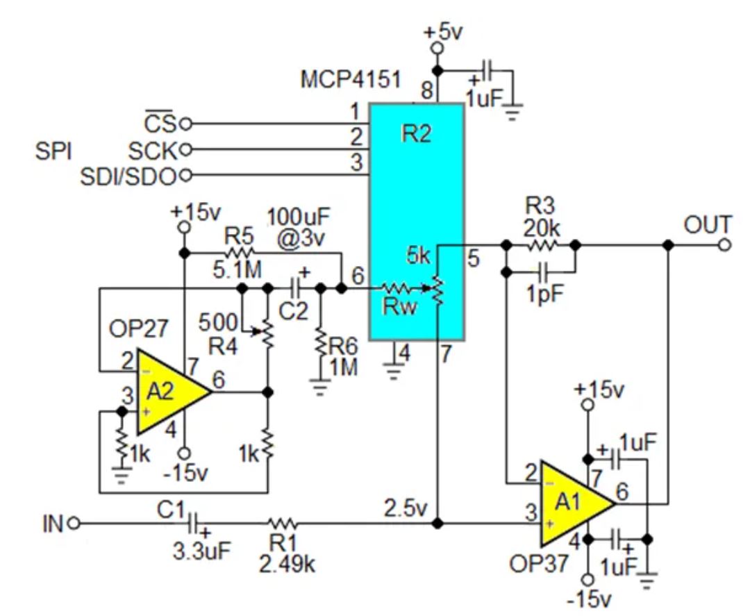 數(shù)字電位器能否代替電路中的機(jī)械電位器？