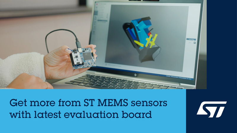 意法半導(dǎo)體升級(jí)傳感器評(píng)估板STEVAL-MKI109D，加快即插即用傳感模塊評(píng)估