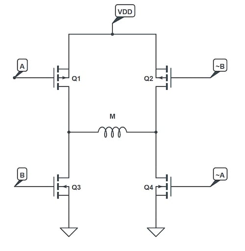 使用互補(bǔ)PWM、擊穿和死區(qū)時(shí)間的 H 橋直流電機(jī)控制